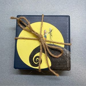 New Set of 4 Nightmare Before Christmas Square Graphic Ceramic Coasters